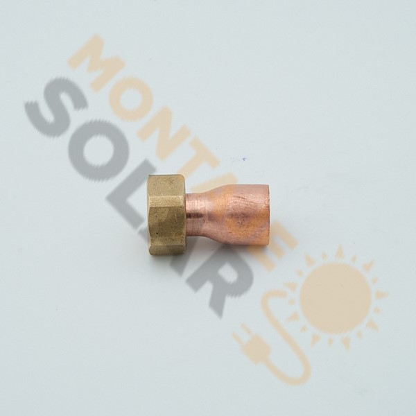 Racor loco cobre soldar 18 1/2" H