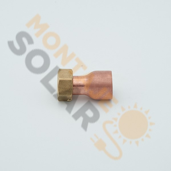 Racor loco cobre soldar 22 1/2" H