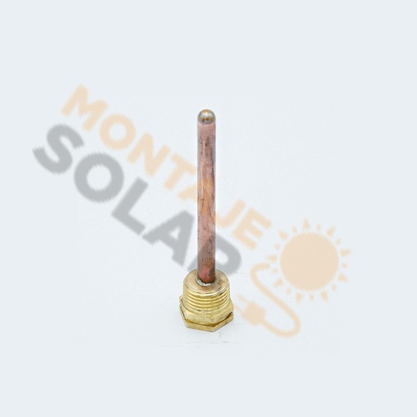 Vaina para sondas latón 100 mm 1/2" M