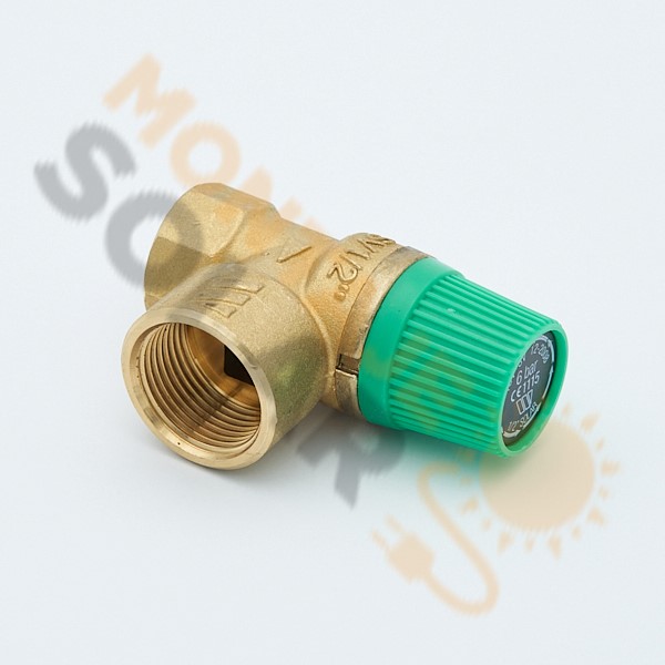 Válvula de seguridad solar 6 Bar Watts