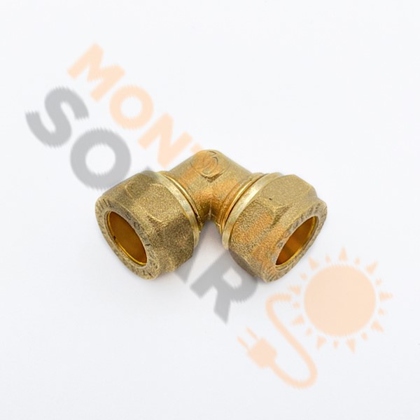 Codo tubo-tubo sambra latón 15-15