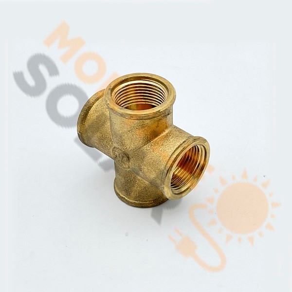 Cruz latón 3/4" H