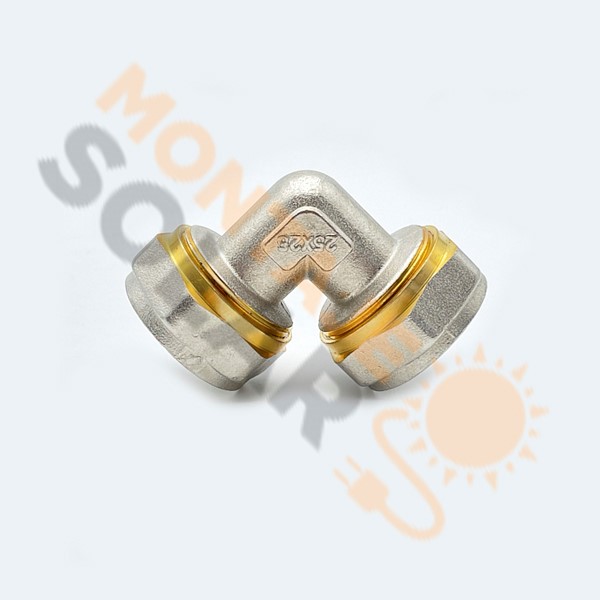 Racor codo multicapa 25x25 llave