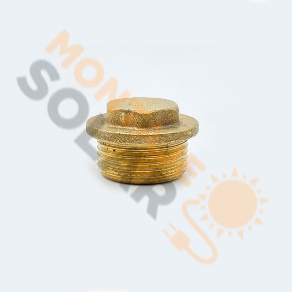 Tapón latón 3/4" M