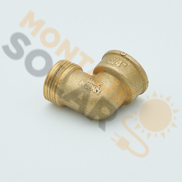 Codo latón 3/4" H-M