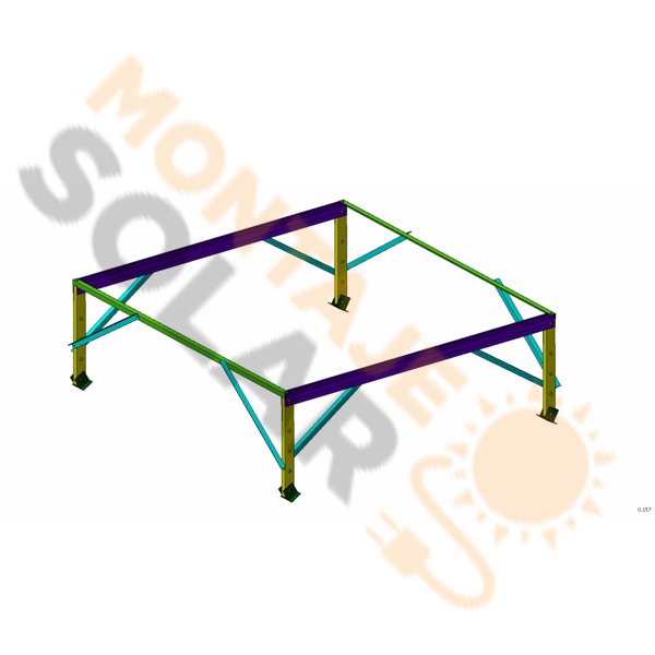 Estructura aluminio para elevación