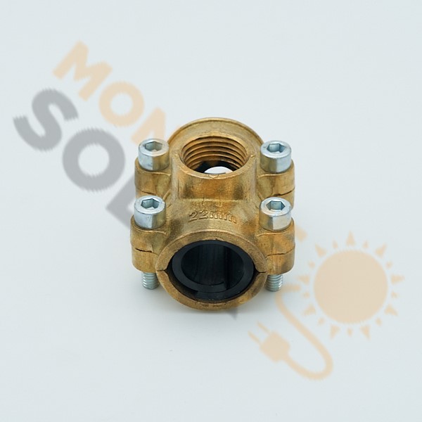 Conector Te latón Gebo 22-1/2"