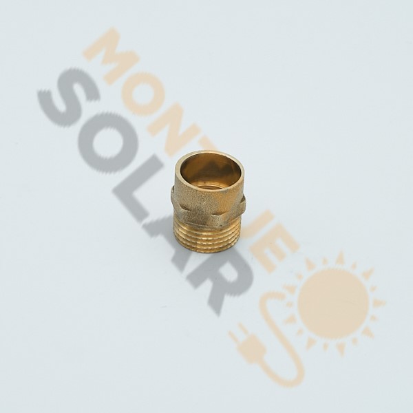 Enlace latón soldar 18-1/2" M