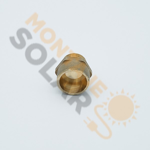 Enlace latón soldar 22-1/2" M