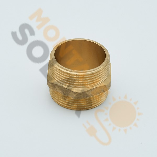 Machón latón 1 ½” M-M