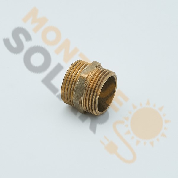 Machón latón 1” M-M