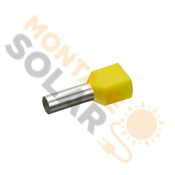 Puntera preaislada doble cable hasta 2x6 mm2 (bolsa 100 ud)