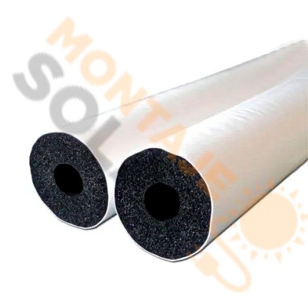 Coquilla para tubería exterior 20/22 mm (2 metros) Blanca
