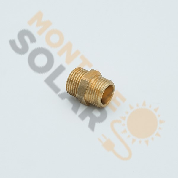 Machón latón 3/8” M-M